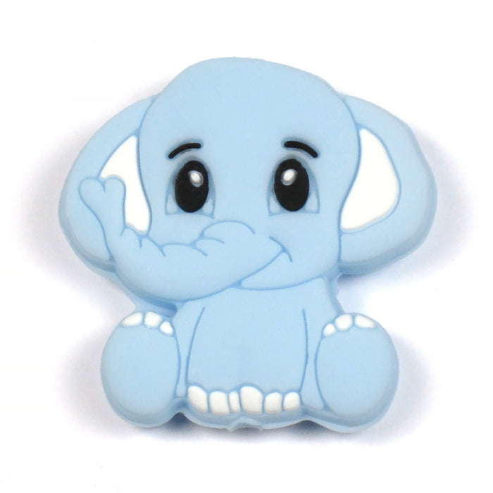 Motivpärla i silikon, elefant
