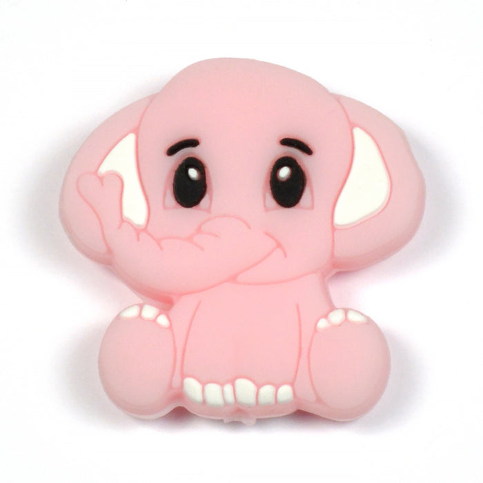 Motivpärla i silikon, elefant