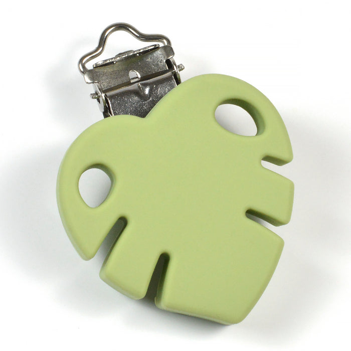 Silikonclips, monstera blad