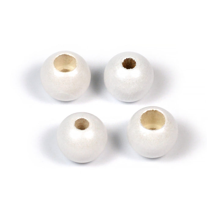 Säkerhetspärlor, 10mm, pärlemor-vit, 6st