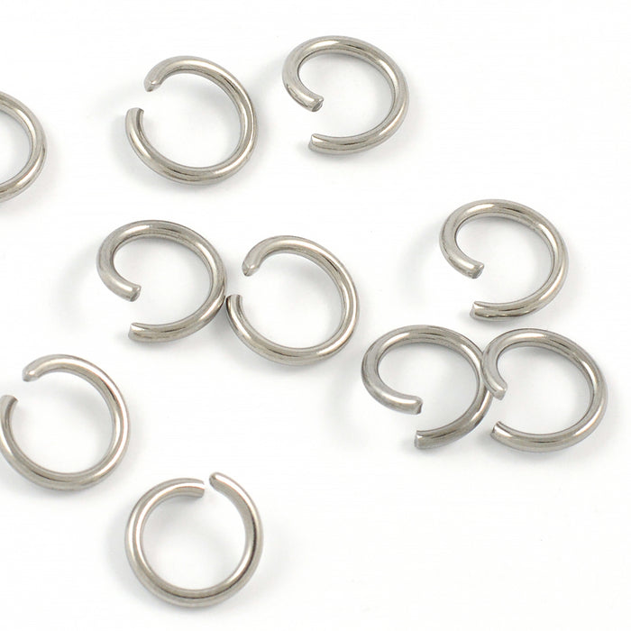 Enkla motringar, rostfritt stål, 10mm, 50st
