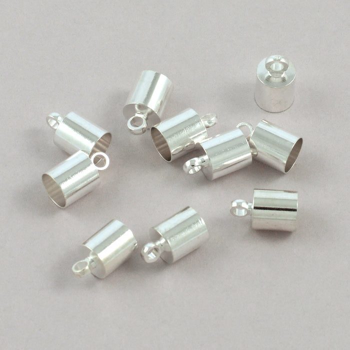 Bandavslut, silver, 5,5mm, 8st