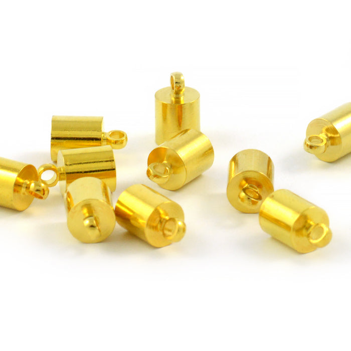 Bandavslut, guld, 5,5mm, 8st