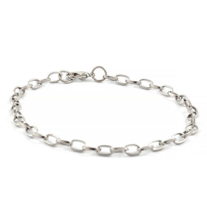 Armband kedja, platina, 20cm