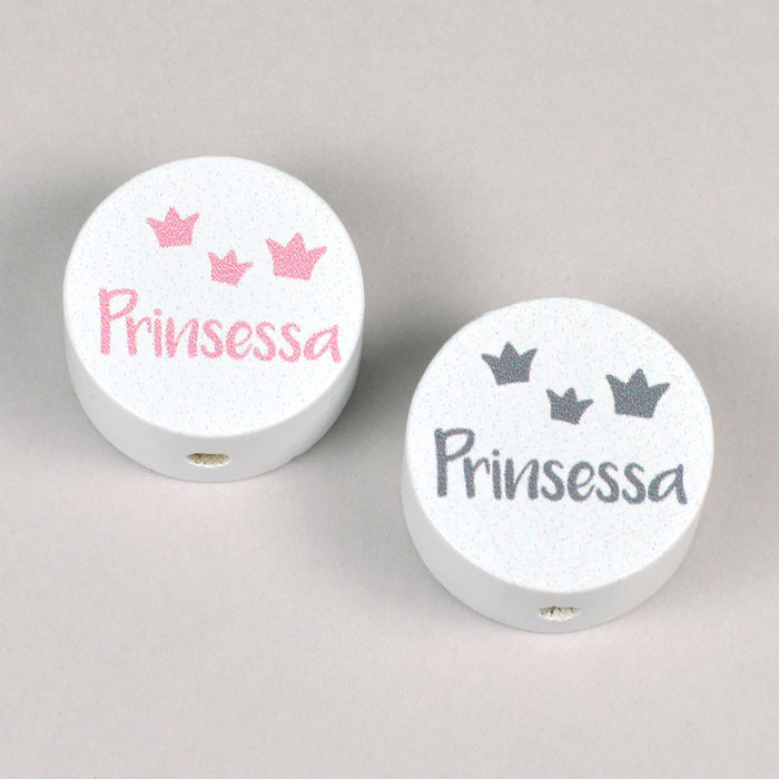 Motivpärla i trä, "Prinsessa"