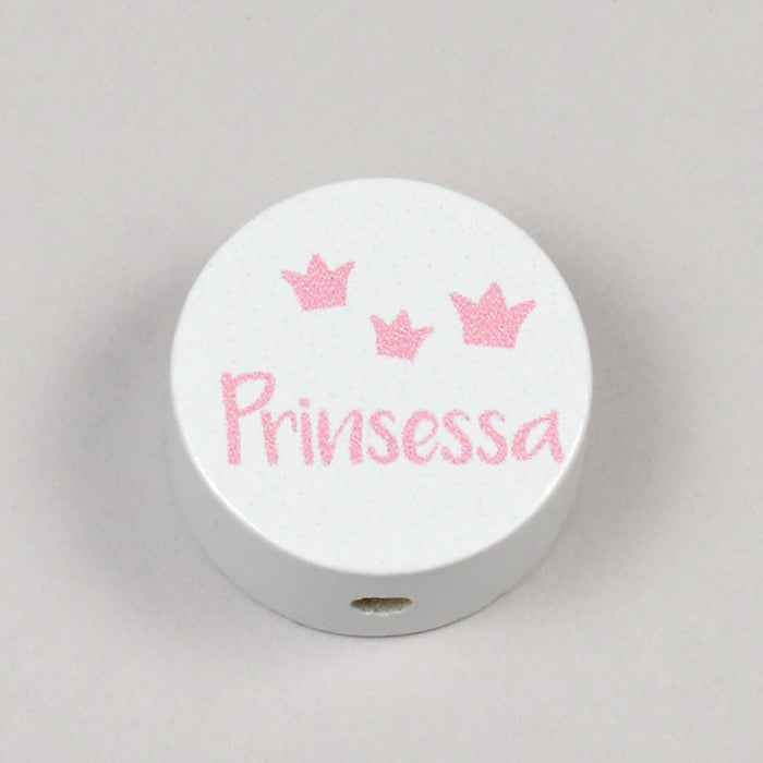 Motivpärla i trä, "Prinsessa"