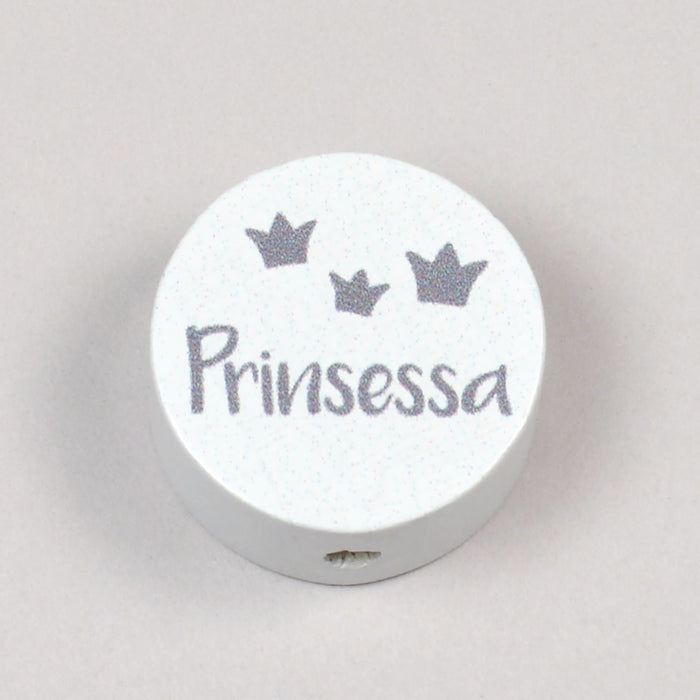 Motivpärla i trä, "Prinsessa"