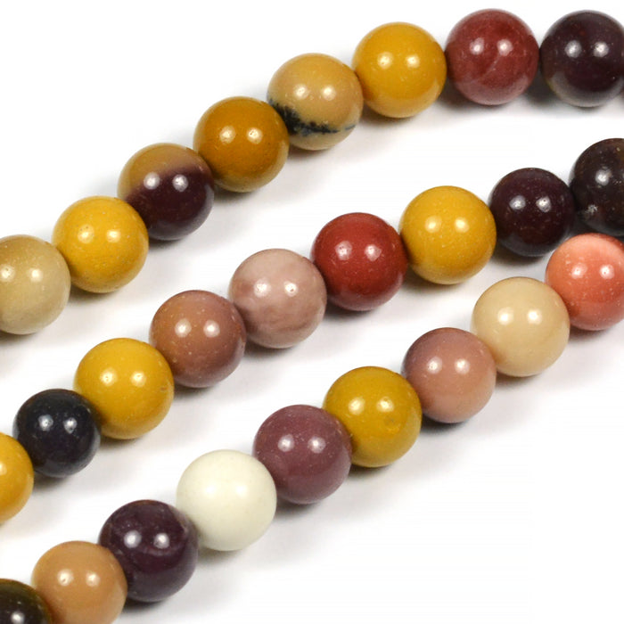 Yolk stone pärlor, 6mm