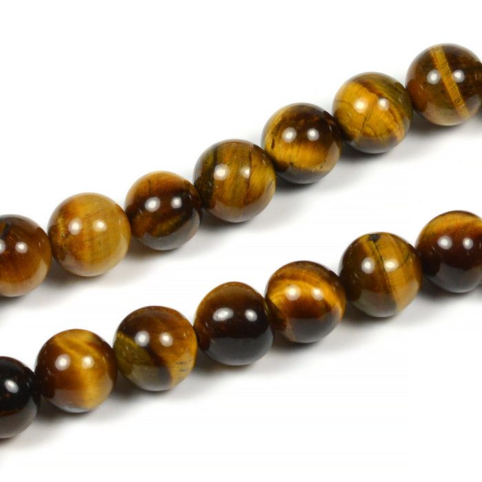 Tigeröga pärlor, 8mm