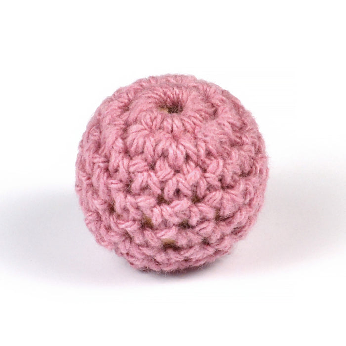 Virkad pärla, deep mauve, 20mm