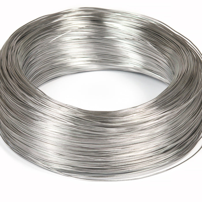 Aluminiumtråd, silver, 0,6mm, 10m