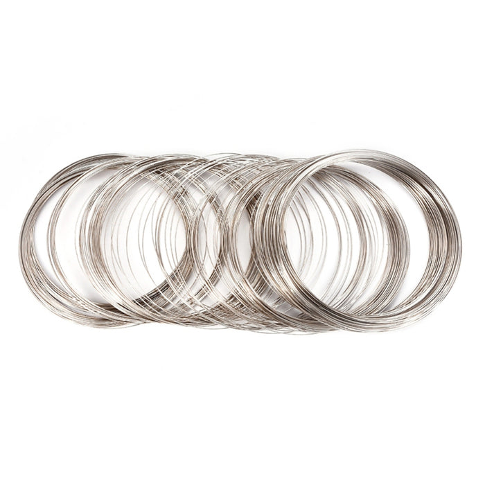 Memory wire för halsband, 11,5cm, antiksilver, 10 varv