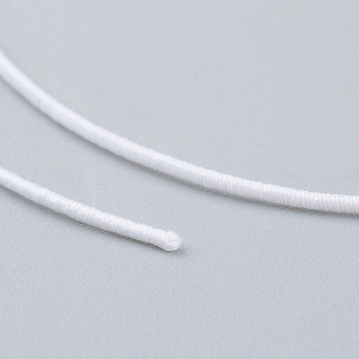 Rundresår, vit, 1mm – rulle med 18m