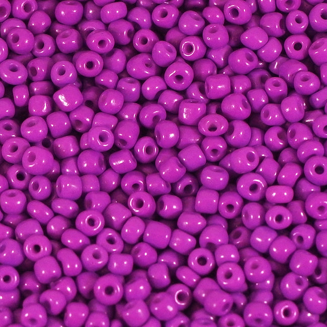 Seed Beads, 4mm, opak violett