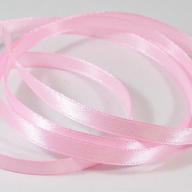 Satinband, 6mm, hel rulle på 22m