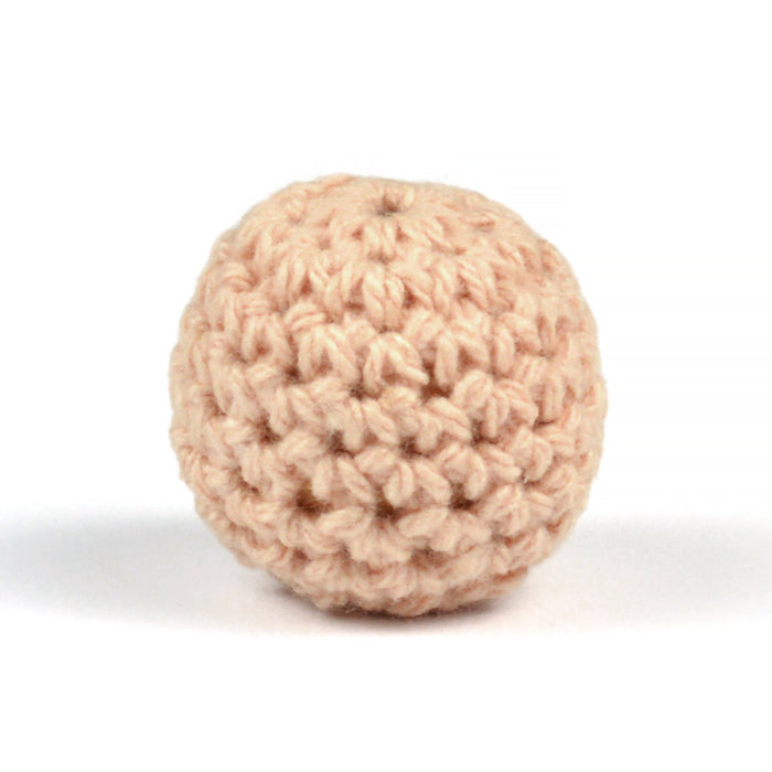 Virkad pärla, dusty peach, 20mm