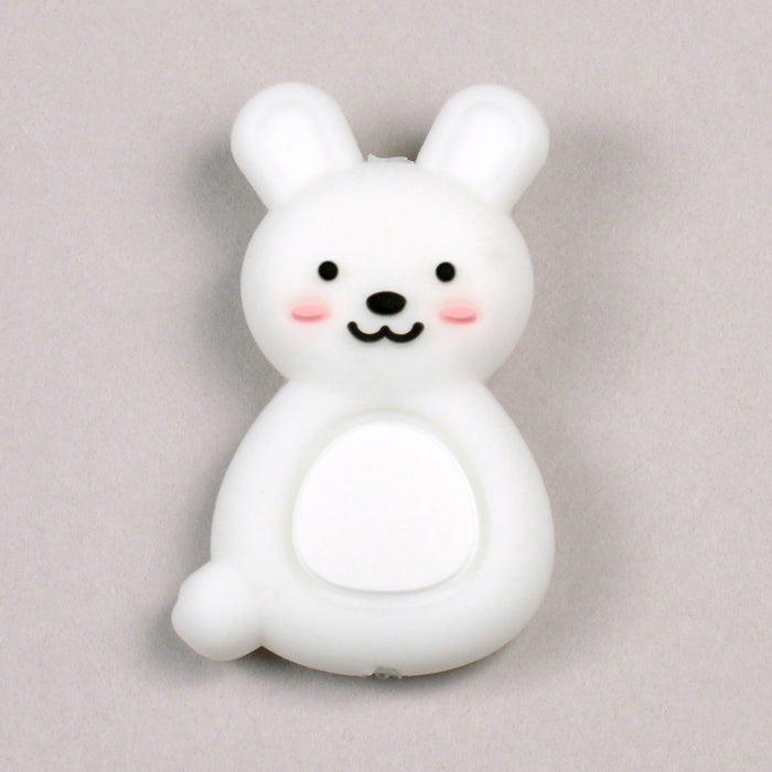 Motivpärla i silikon, bunny