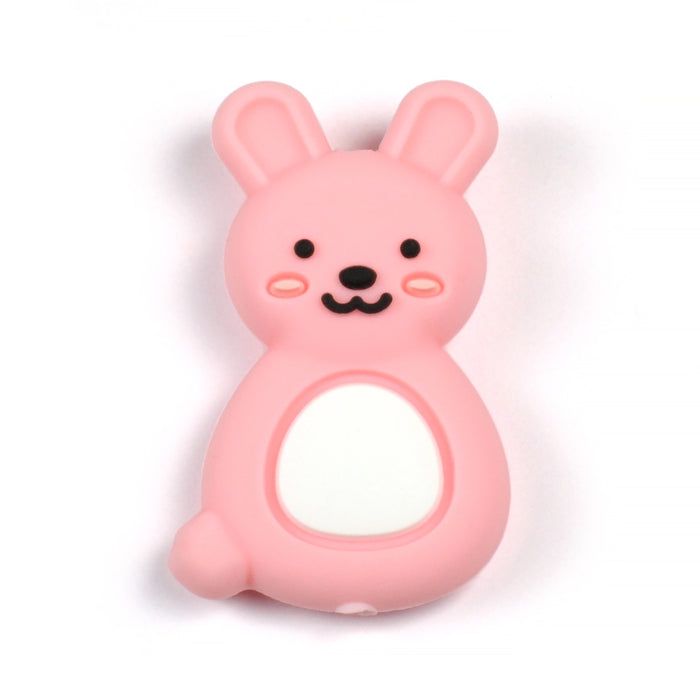 Motivpärla i silikon, bunny