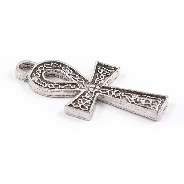 Stor berlock "Ankh", antiksilver, 20x33mm, 2st