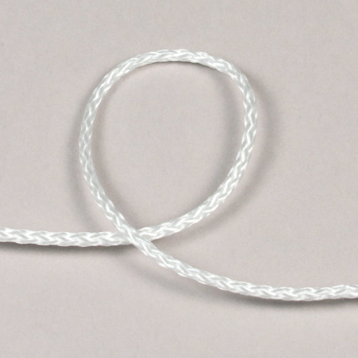 Polyester cord, white, 1.5mm