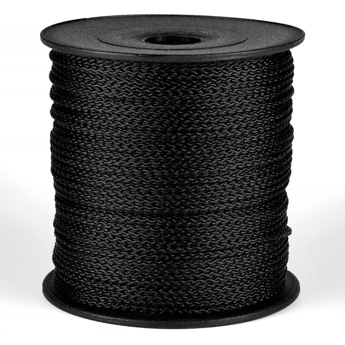 Polyestersnor, svart, 1,5 mm