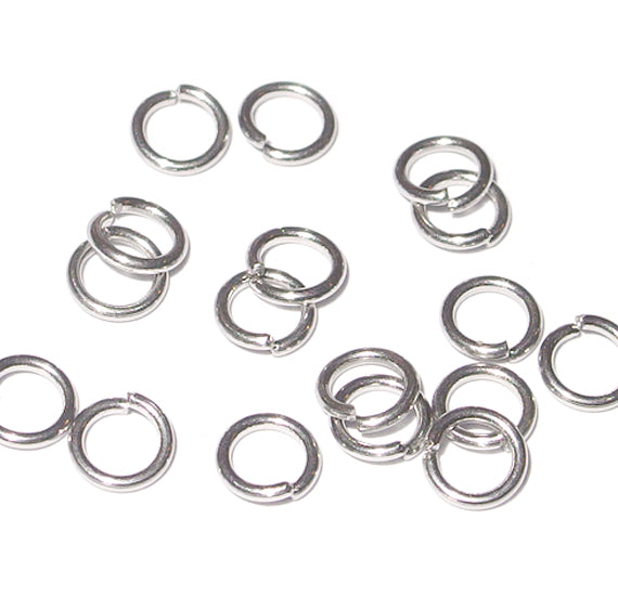 Simple counter rings, silver, 8mm