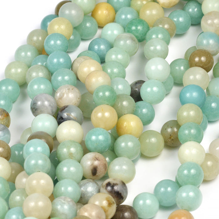 Amazonite beads, 8mm