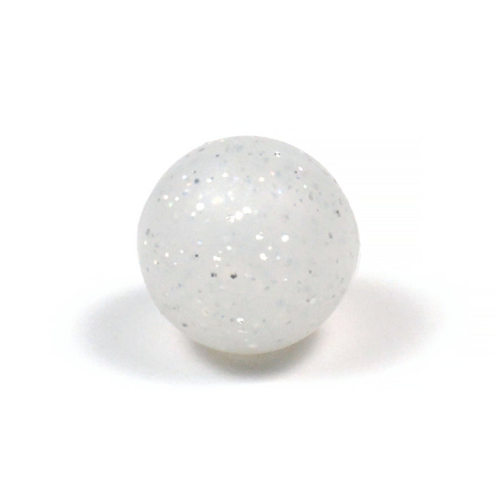Silicone beads glitter, 15mm, 2-pack
