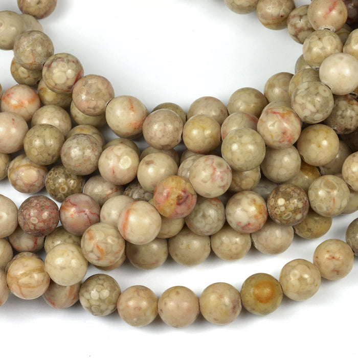 Maifanite beads, 8mm