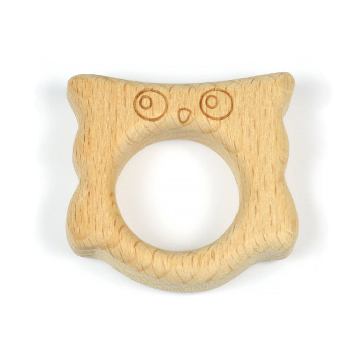 Natural wooden figure, small owl