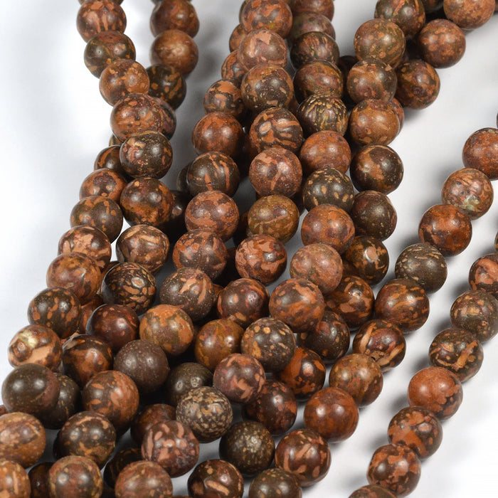 Starburst jaspis pärlor, 6mm