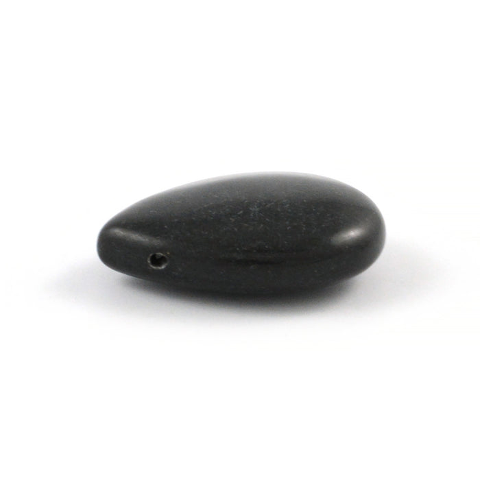 Hänge, droppe av svart obsidian, 25mm, 1st
