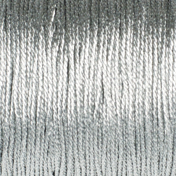 Metallic thread, silver, non-elastic, 0.8mm, 25m