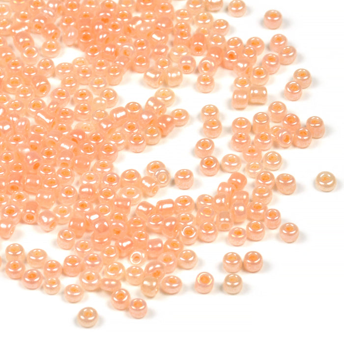 Seed Beads, 2mm, ceylon korall, 30g
