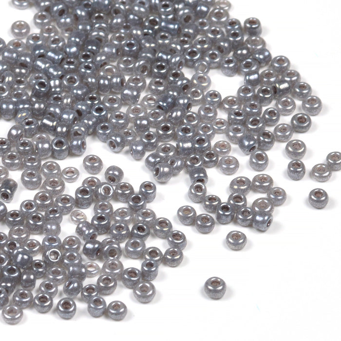 Seed Beads, 2mm, ceylon grå, 30g