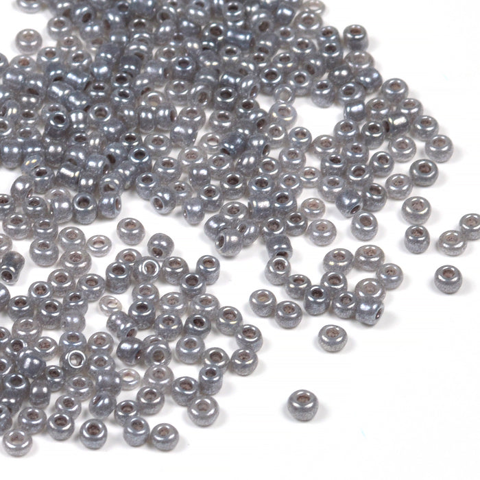 Seed Beads, 2mm, ceylon grey, 30g