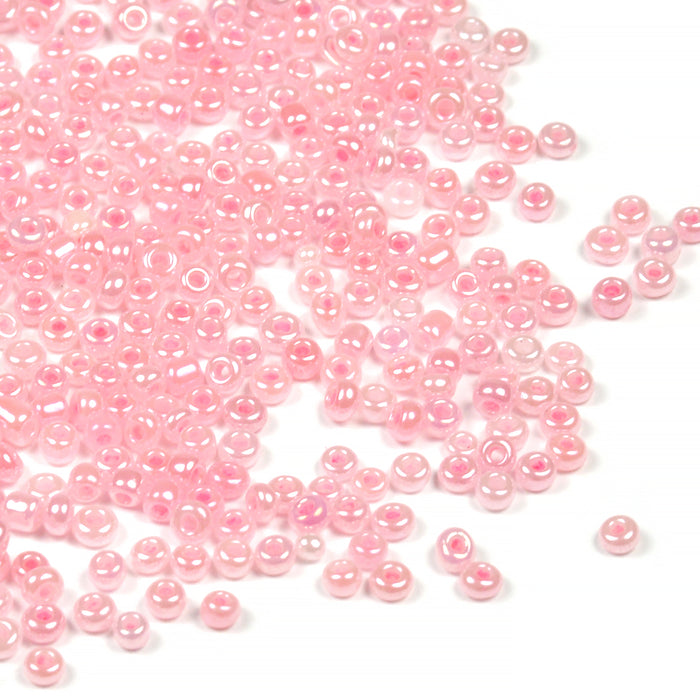 Seed Beads, 2mm, Ceylon light pink, 30g