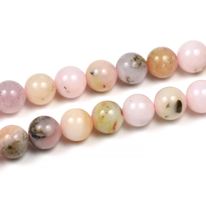 Rosa opal pärlor, 8mm