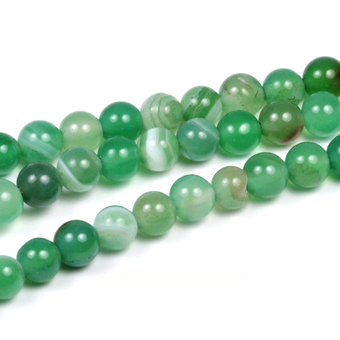 Agate beads "shade", 6mm