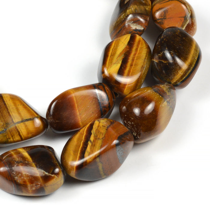 Tiger eye bumling, 10x18mm, 1pc