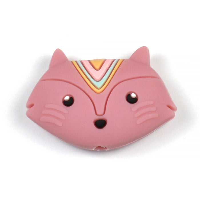 Motif bead in silicone, Indian fox