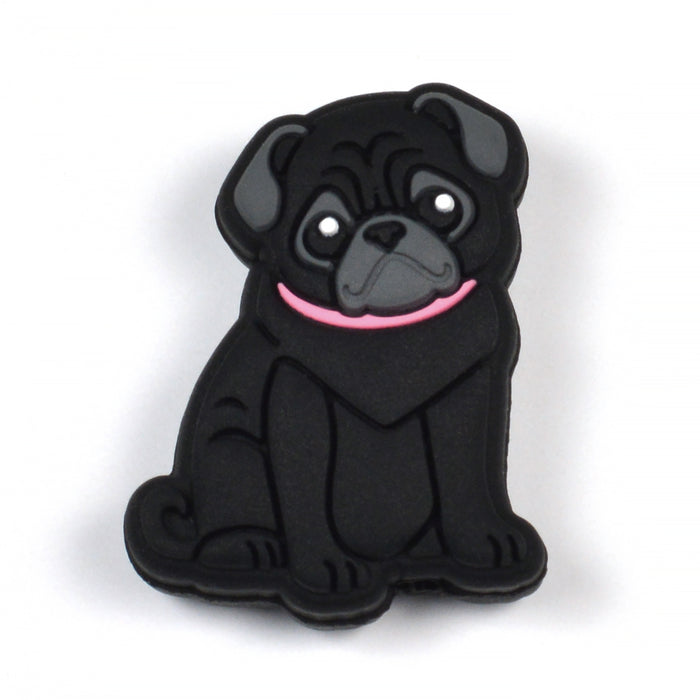Motive bead in silicone, pug