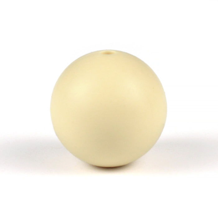 Silicone beads, beige, 19mm