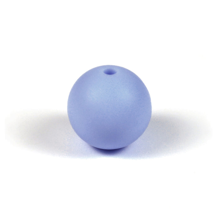 Silicone beads, bluebell, 15mm