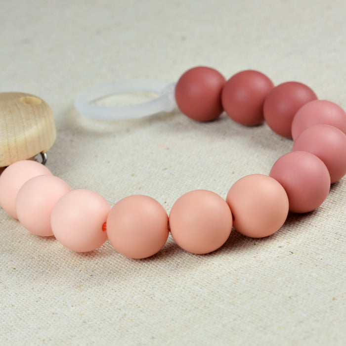 Silicone beads, misty rose, 15mm