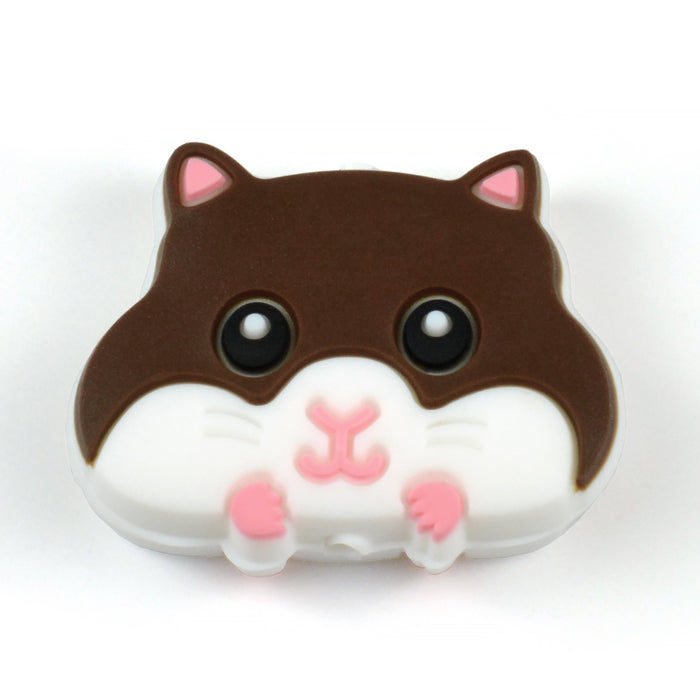 Motive pearl in silicone, hamster