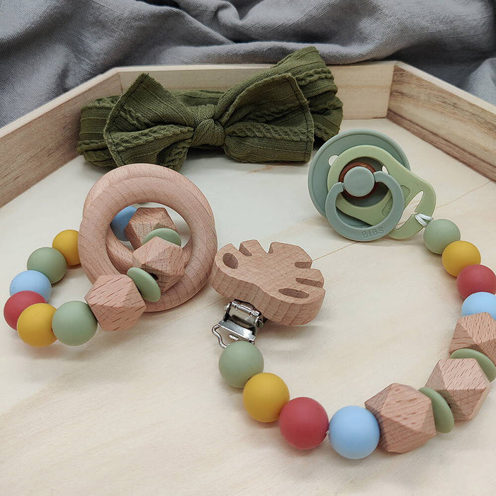 Angular wooden beads Premium, 14mm, 5-pack