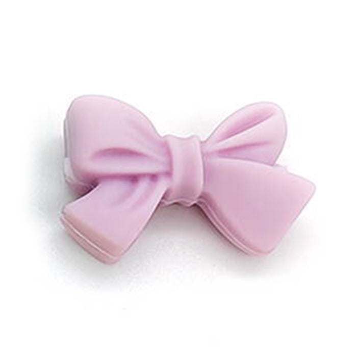 Motive bead in silicone, bows