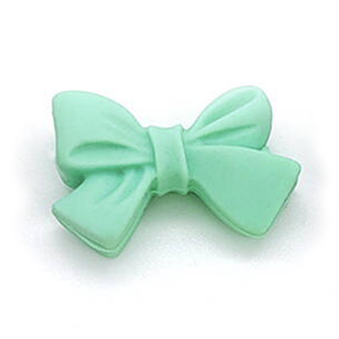 Motive bead in silicone, bows