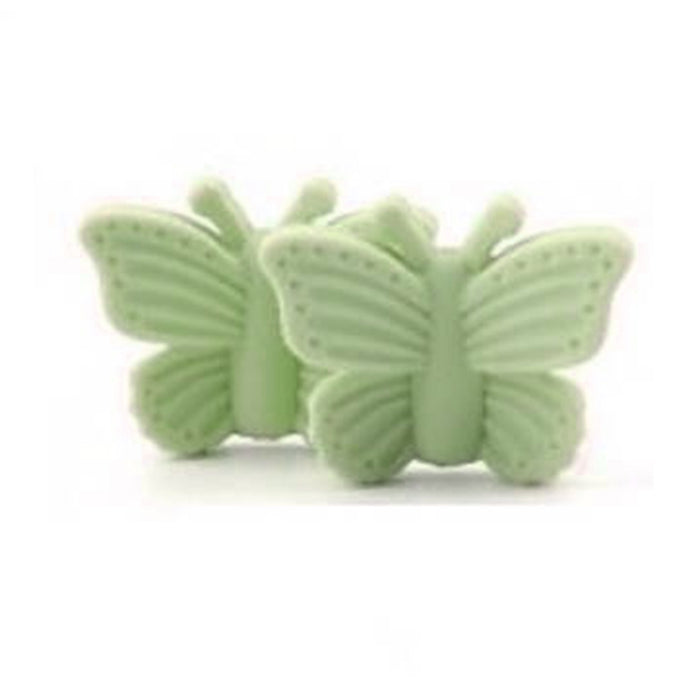 Motive bead in silicone, butterflies, SS Collection